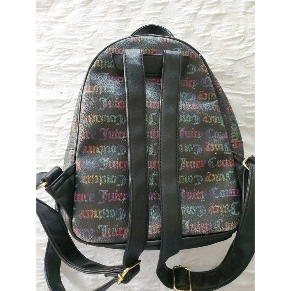 Juicy Couture Leather Backpack Purse RN#108833 Gold Hardware Rare Los Angeles